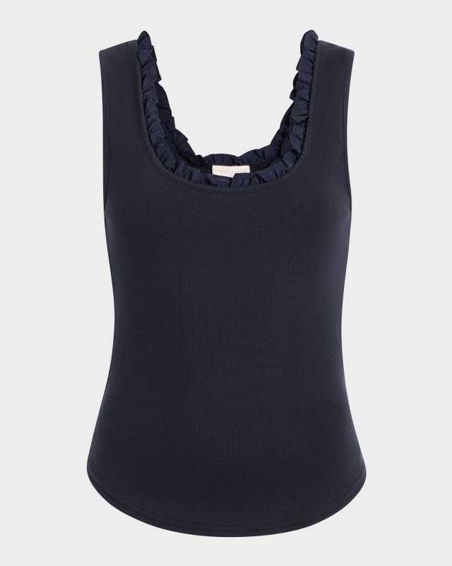 Joselle Ruffle-Trim Tank Top